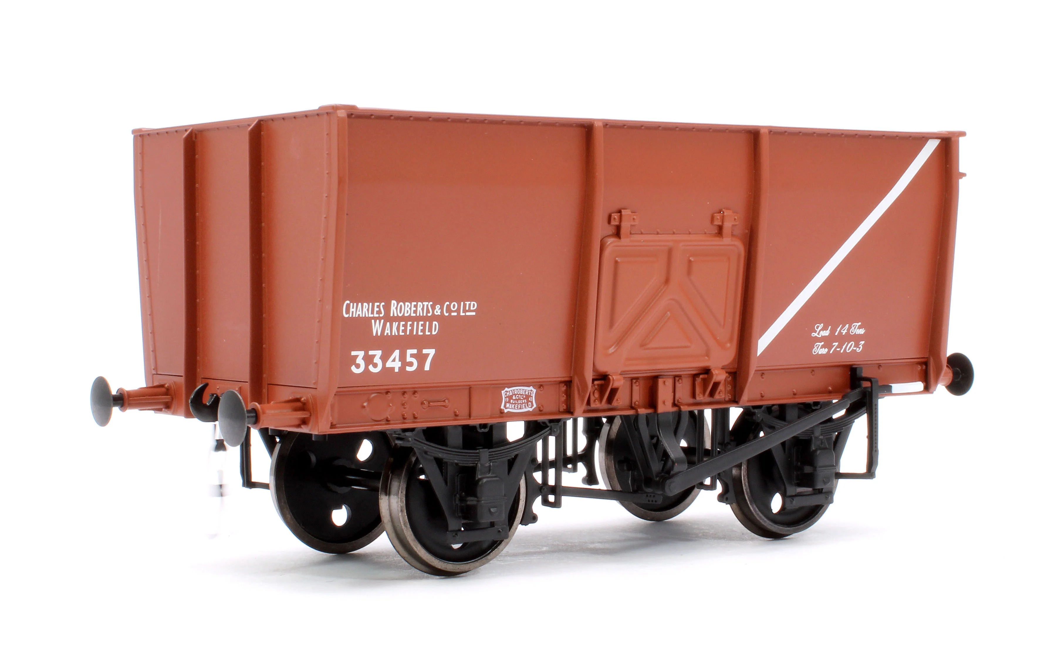 7F-041-002 14T Slope Sided Mineral Wagon Bauxite 33457 Charles Roberts & Co.