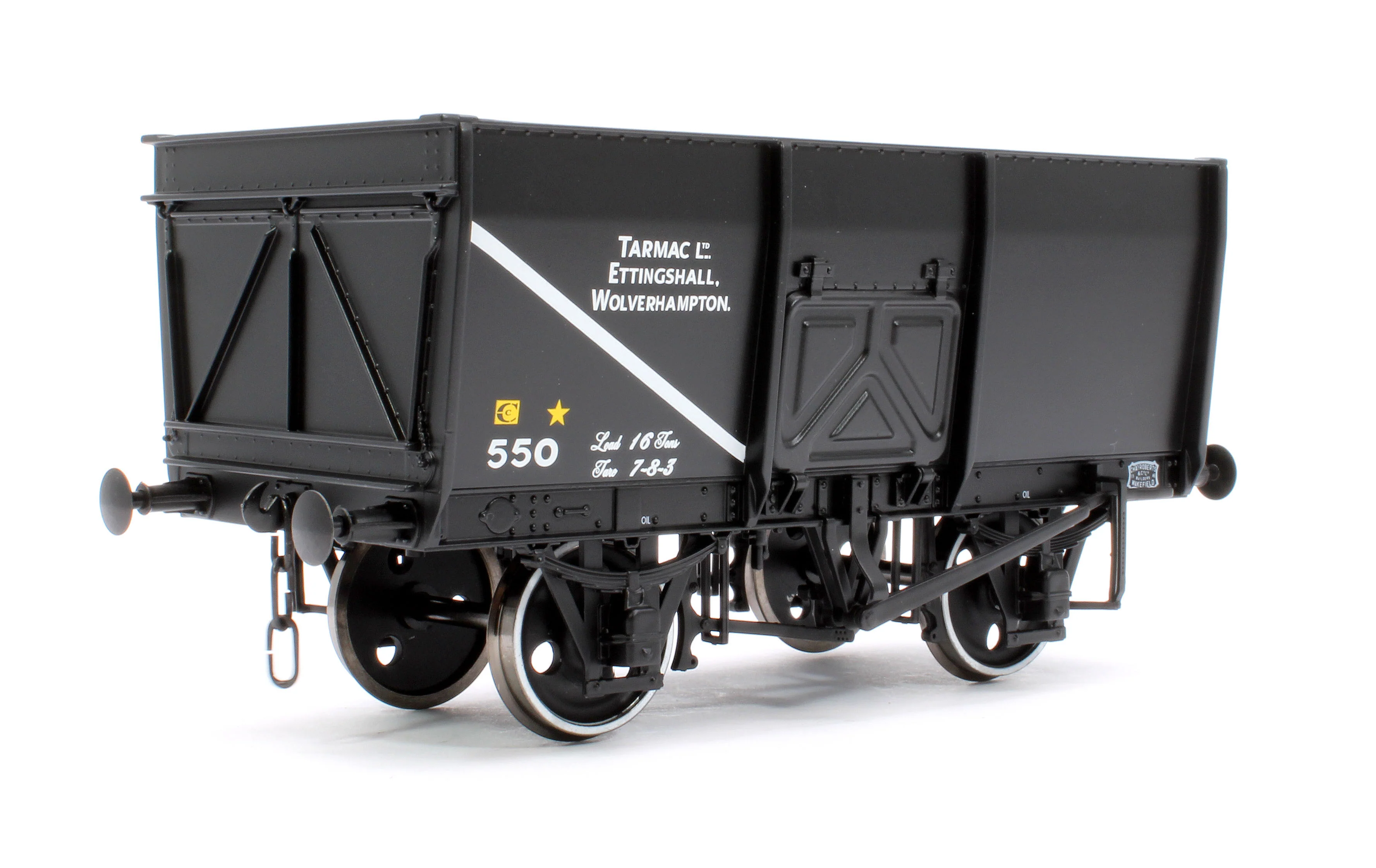 7F-041-006 14T Slope Sided Mineral Wagon Black 550 Tarmac - Image 3