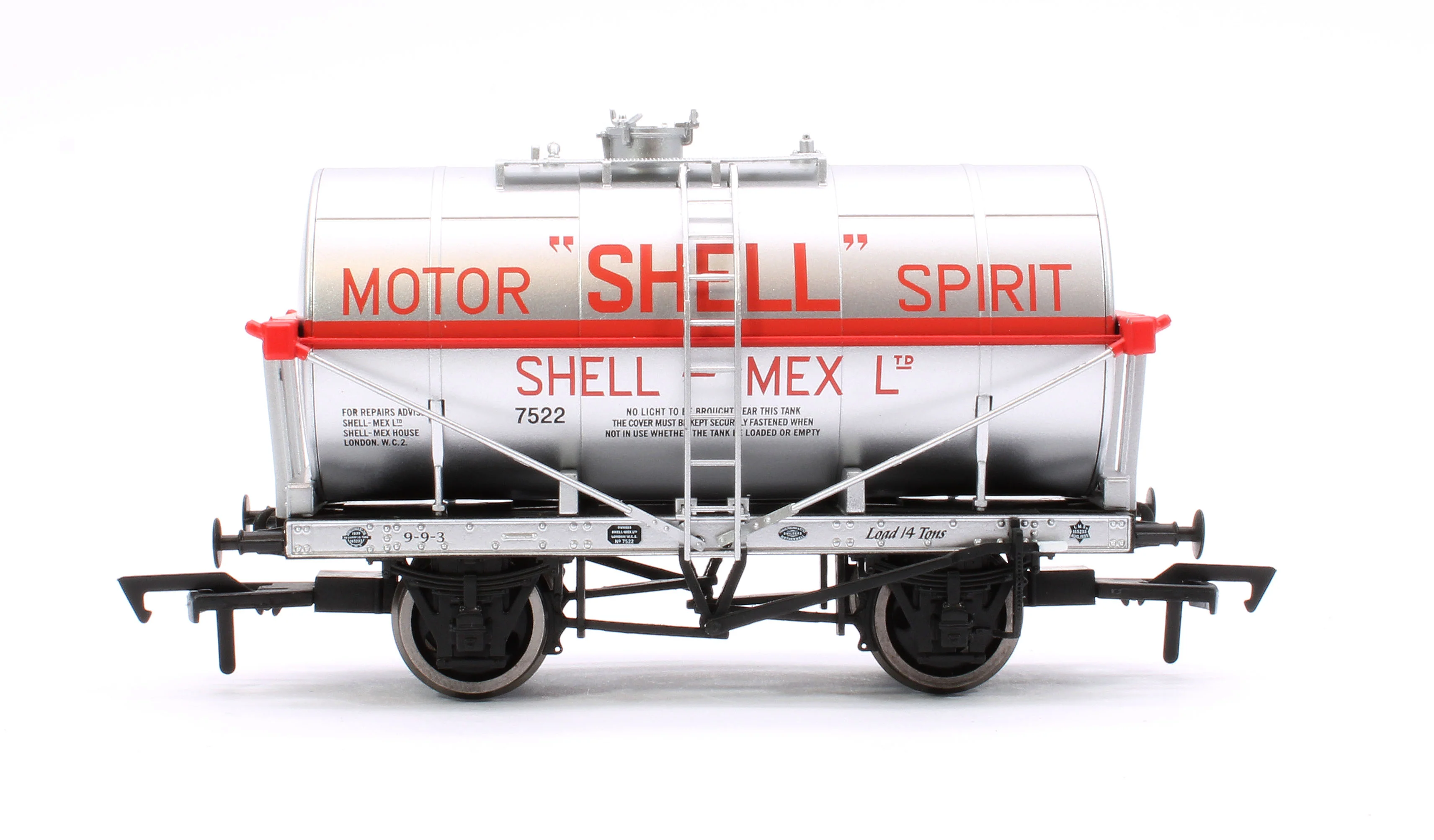 4F-058-004 14T Tank Wagon Class A Shell Motor Spirit Silver 7522 - Image 2