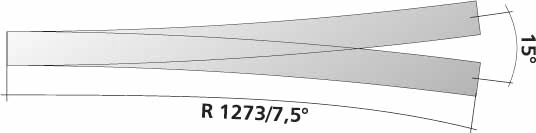 83380 15° ABW Split Turnout - Image 2