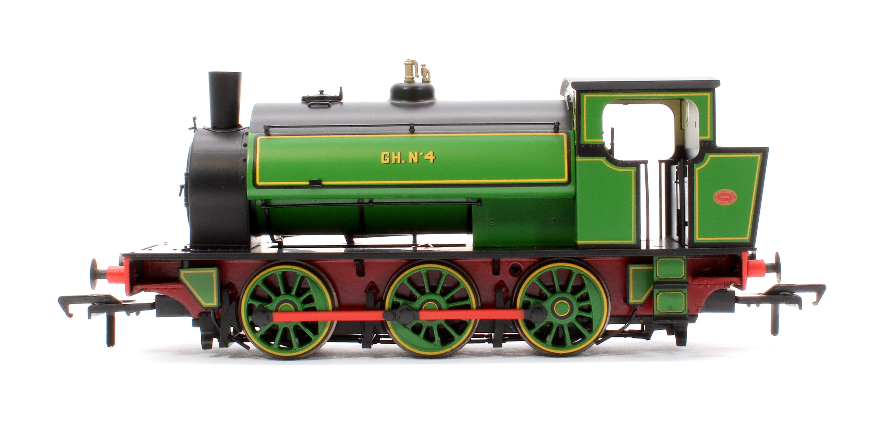 903515 16” Hunslet No. 4, Glasshoughton Colliery Lined Green, Stovepipe Chimney, No. 3855 - DCC Sound - Image 5