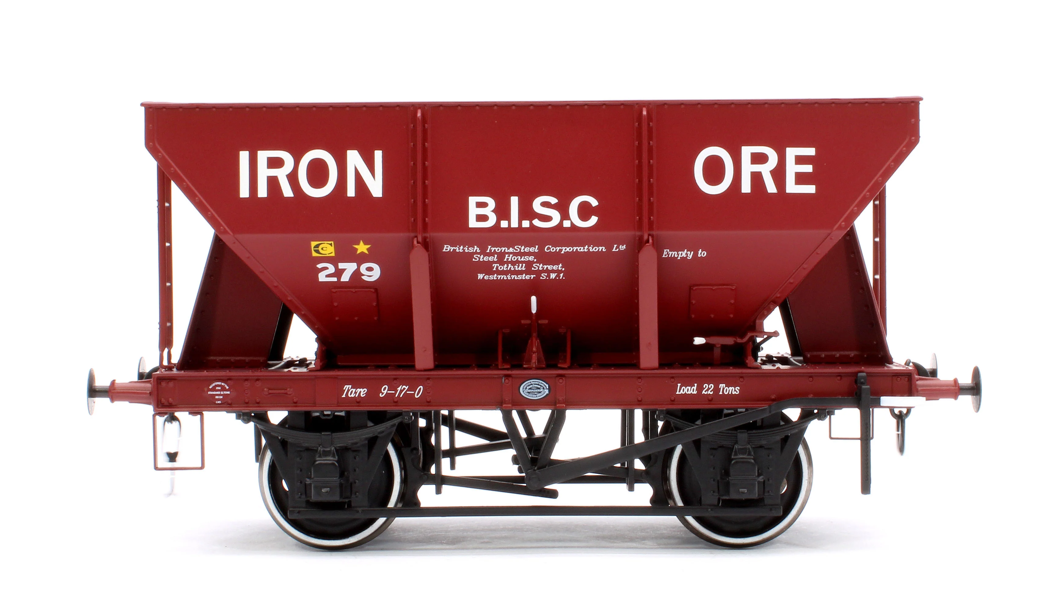 7F-033-006 24T Steel Ore Hopper Red Oxide 279 Iron Ore BISC - Image 2