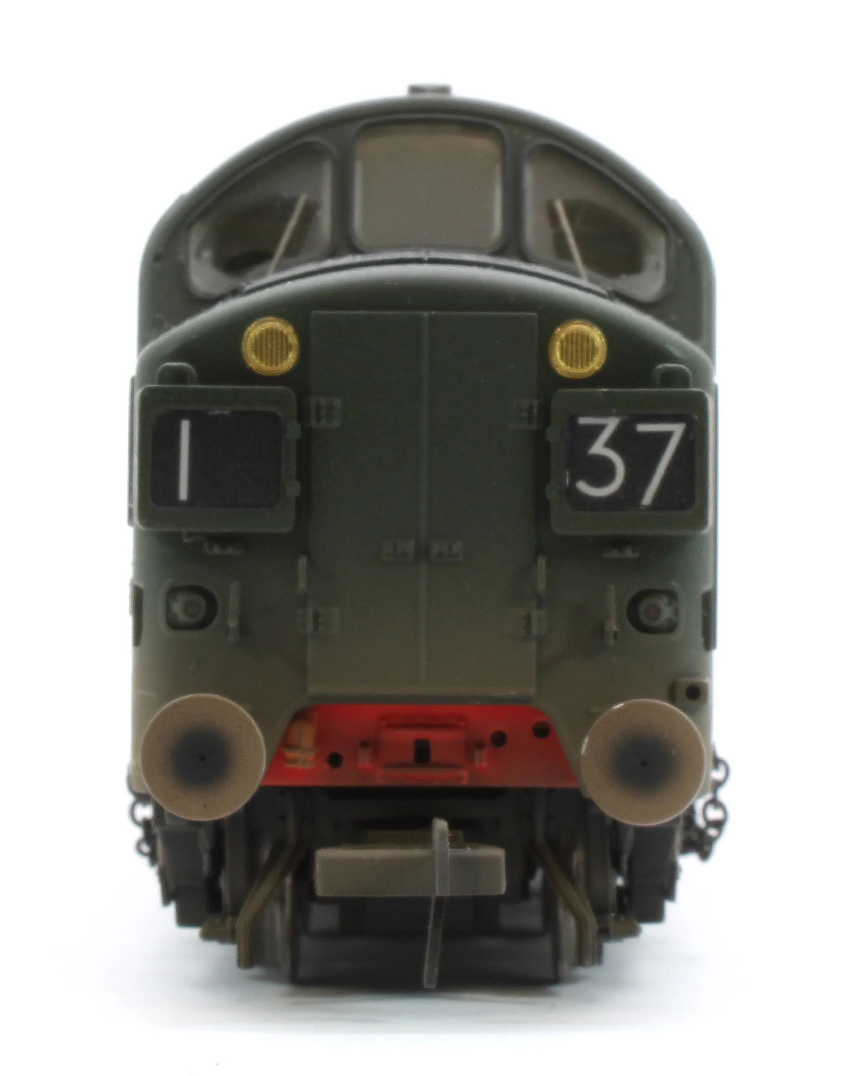 35-302W Bespoke Weathered Class 37/0 Split Headcode D6710 BR Green (Late Crest) Diesel Locomotive - Image 8