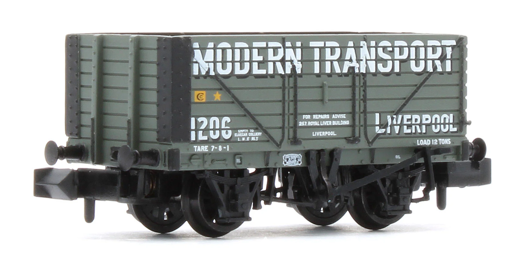 377-129 8 Plank Wagon End Door 'Modern Transport Liverpool' Grey No.1206 - Image 3