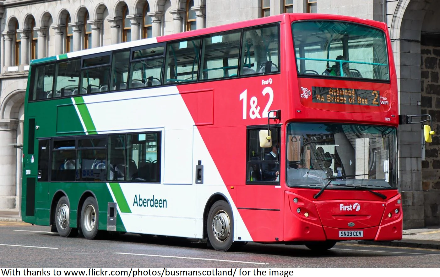 UKD76004 Dennis Trident E500 First Bus - SN09 CCV 1and2 Route Promo - Ft38218 - Rt2 Ashwood - Image 5