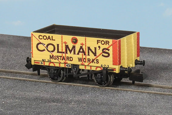 NR7006P 9ft 7 plank open wagon, Colman’s Mustard No.20 - Image 4