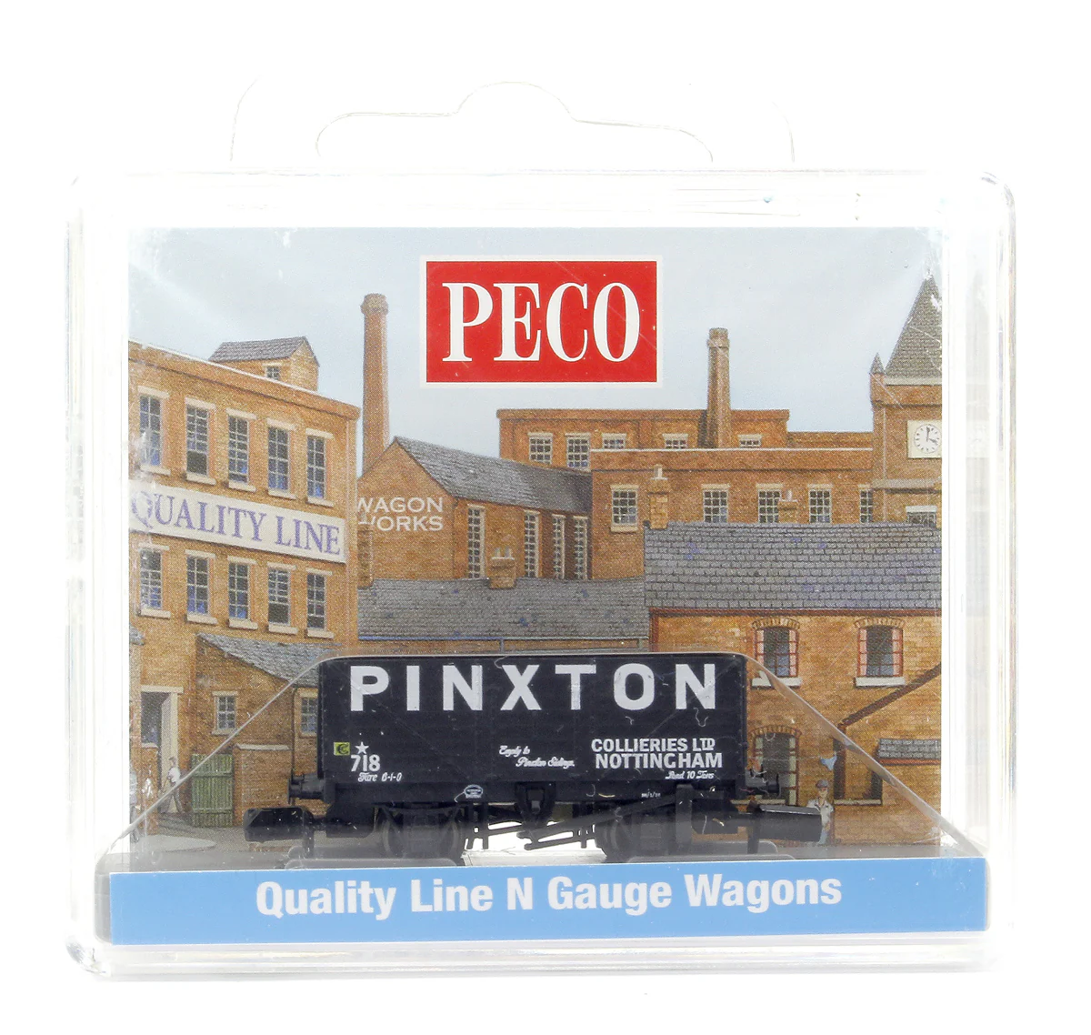 NR7019P 9ft 7 plank open wagon, Pinxton No.718 - Image 4