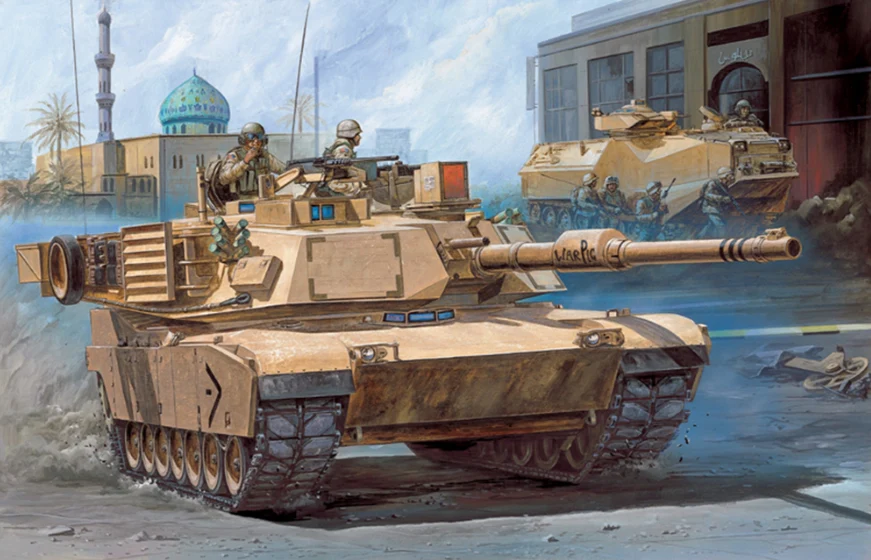 PKAY13202 M1A1 Abrams Iraq 2003 Model Kit
