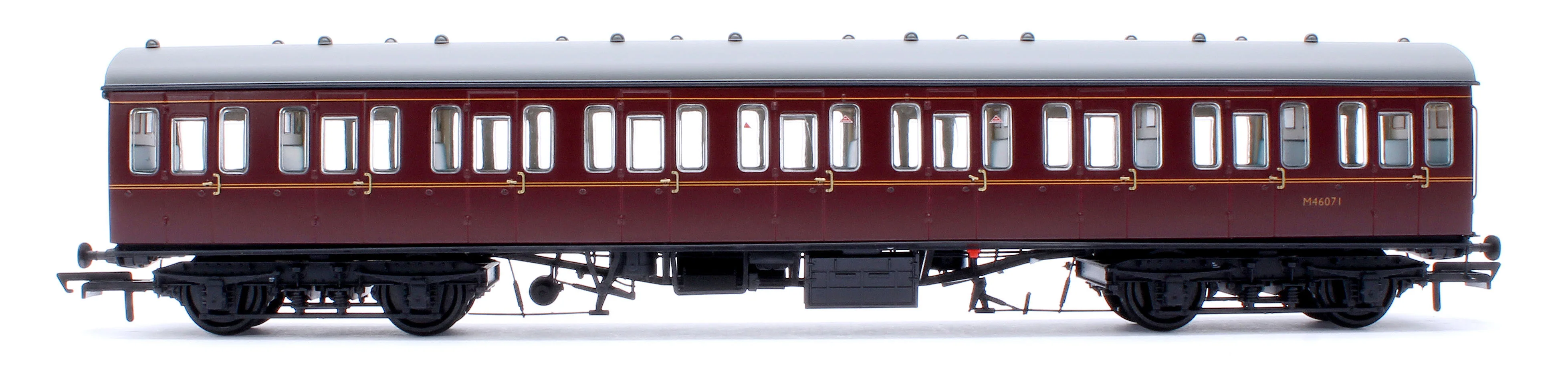 ACC2371 BR Mk1 57' Non-Gangway Coach - S - Lined Maroon (Low position) M46071 - Image 2