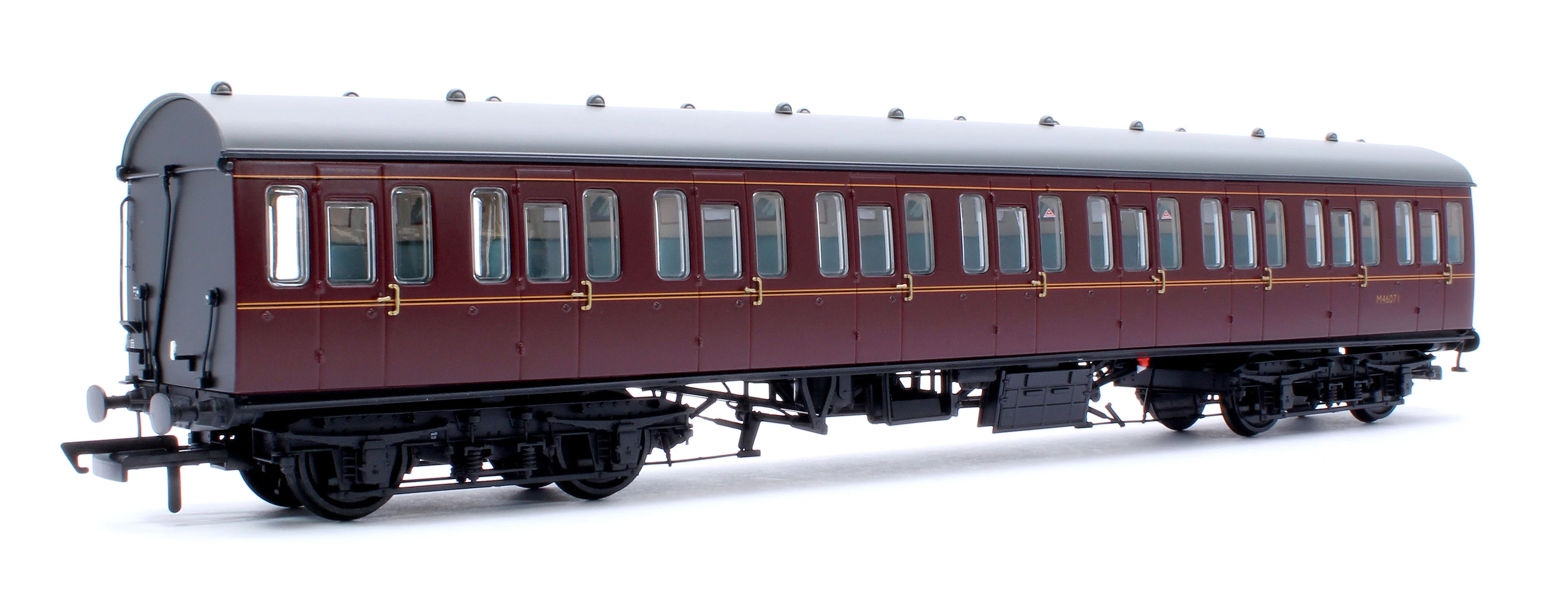 ACC2371 BR Mk1 57' Non-Gangway Coach - S - Lined Maroon (Low position) M46071 - Image 3