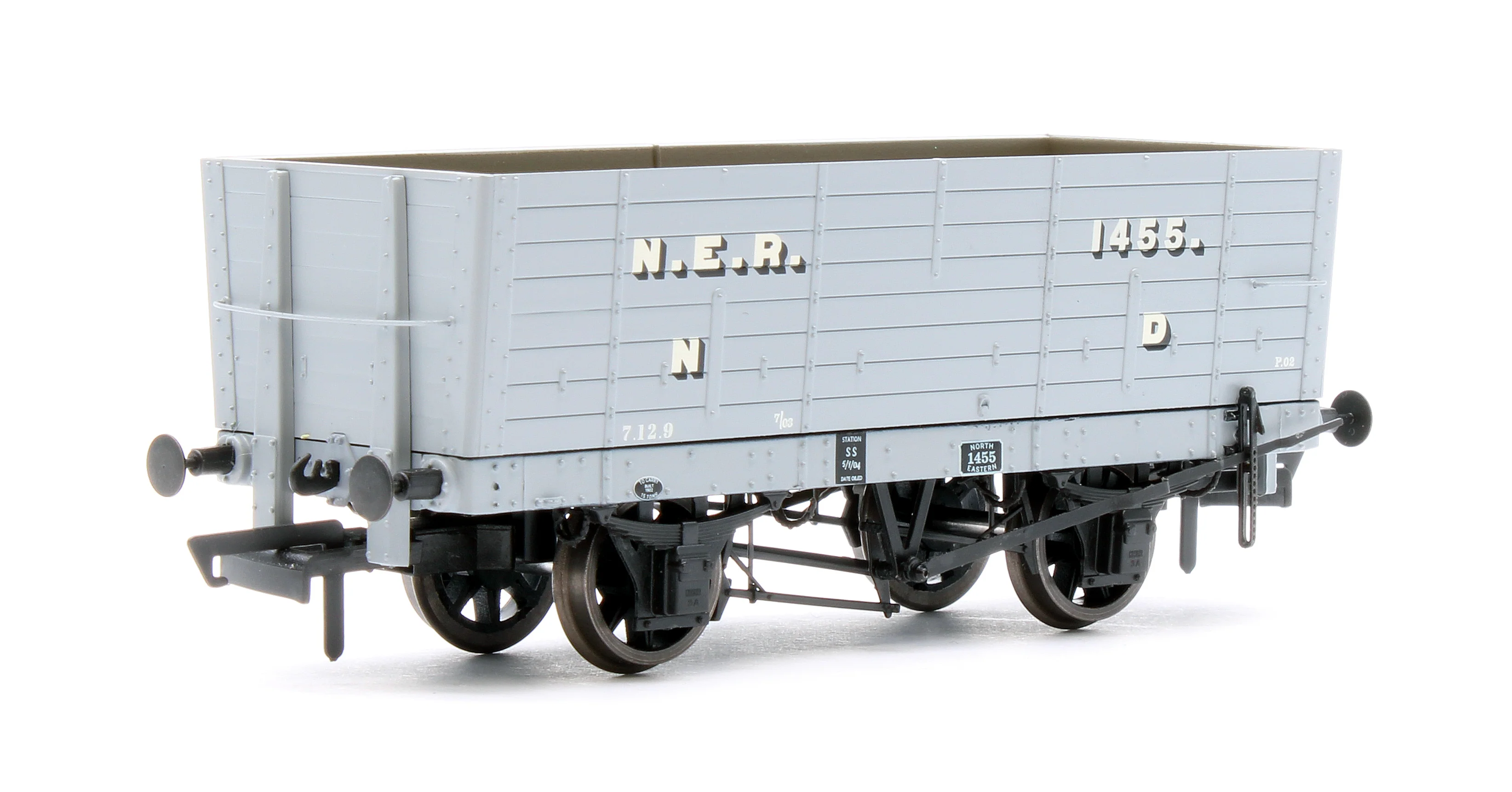 ACC2817 NER 20t hopper - P6 Hopper - 1901-1904 Pre-Grouping: NER Grey - Triple Pack - Image 5