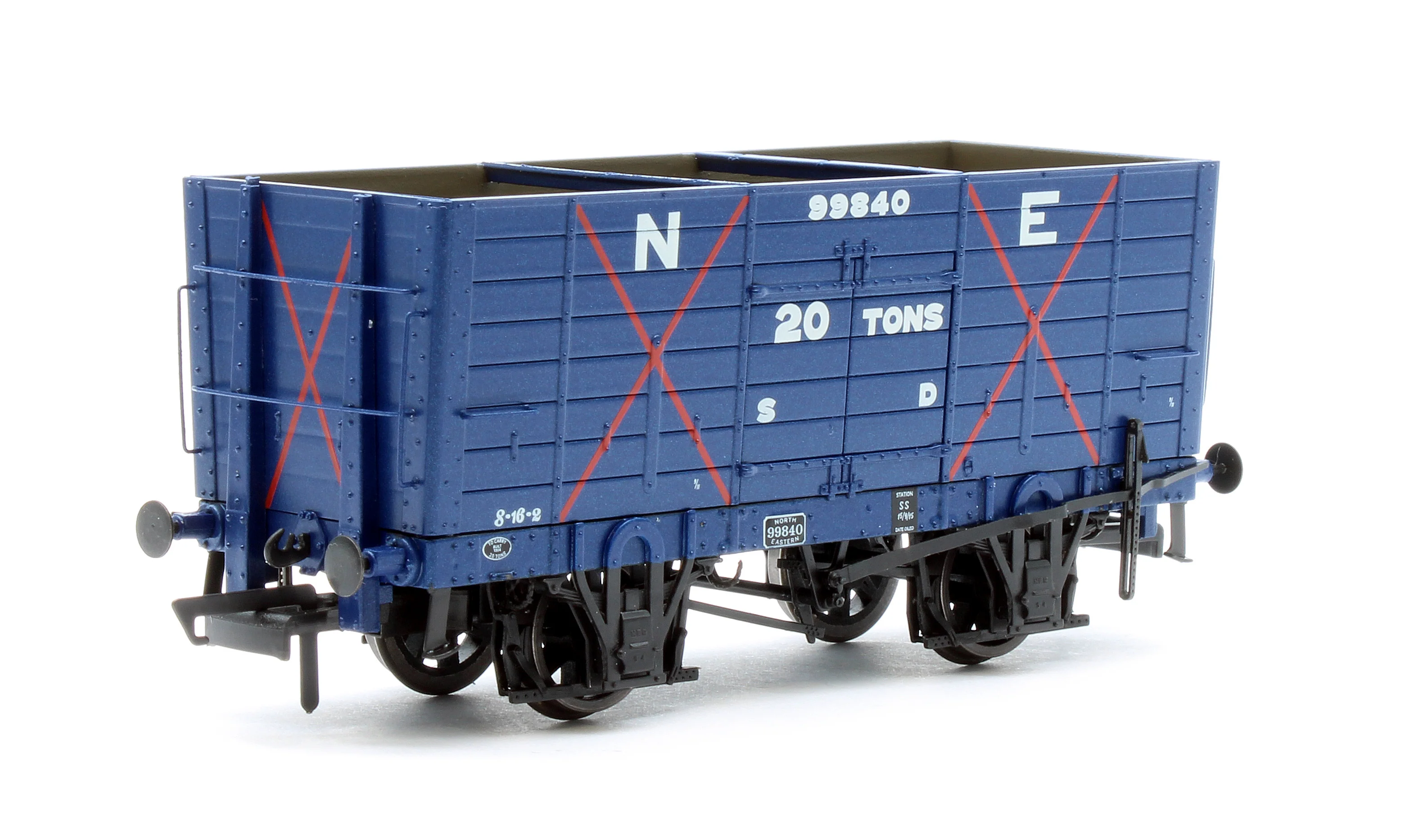 ACC2821 NER 20t Hopper - Mixed Q3 Hopper - Grouping transition period: 1910-22 NER Blue/1923-37 LNER Grey - Triple Pack - Image 5