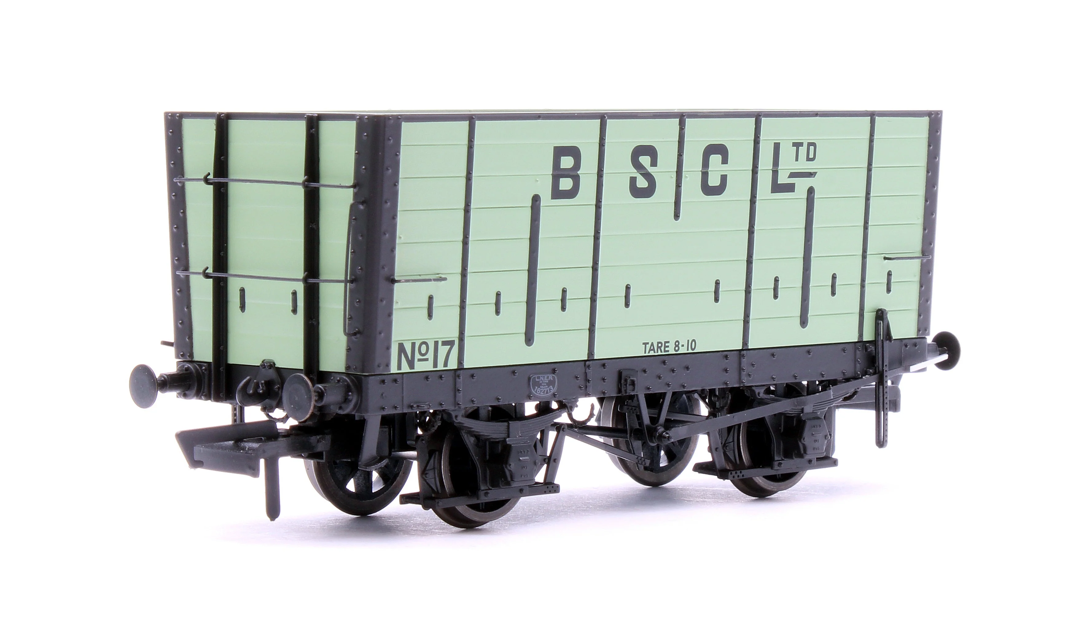 Pre-Owned ACC2833 NER 20t Hopper - BSC (Internal User) Hopper - Pale Green, with black ironwork - Triple Pack - Image 7