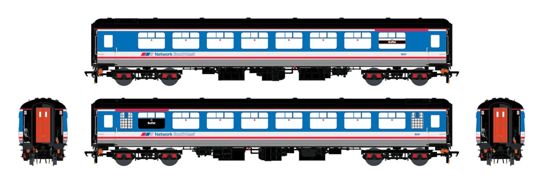 ACC2926 BR Mk.2c (large toilet window) TSO(T) 6501 Network SouthEast