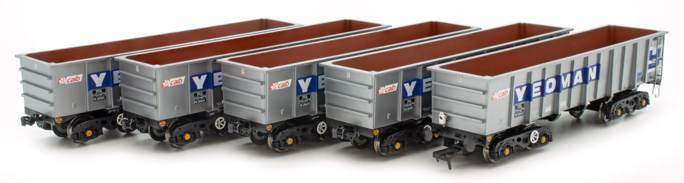 ACC2962 Set of 5 PTA - Foster Yeoman Silver (CAIB) Wagons - Pack 1