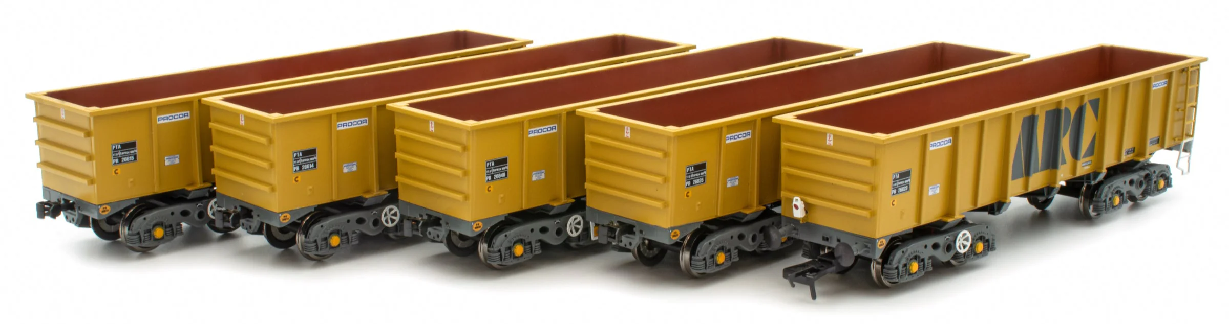 ACC2964 Set of 5 PTA - ARC Early (Procor) Wagons - Pack 1