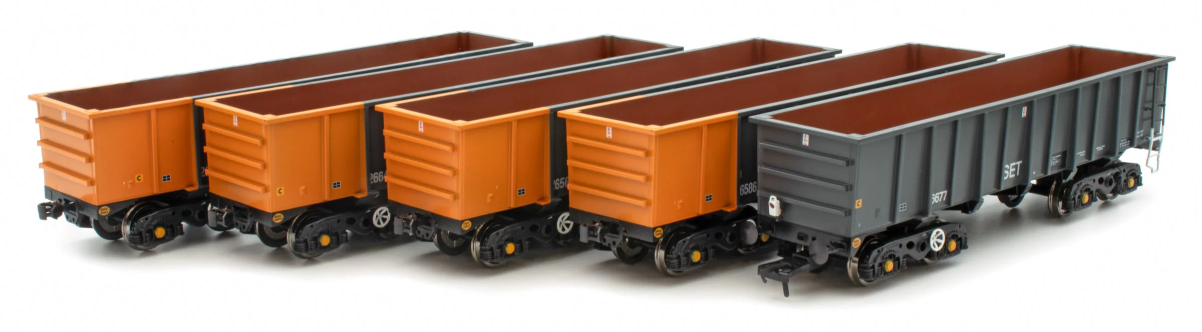 ACC2968 Set of 5 PTA - BSc South Wales Grey Wagons - Pack 1