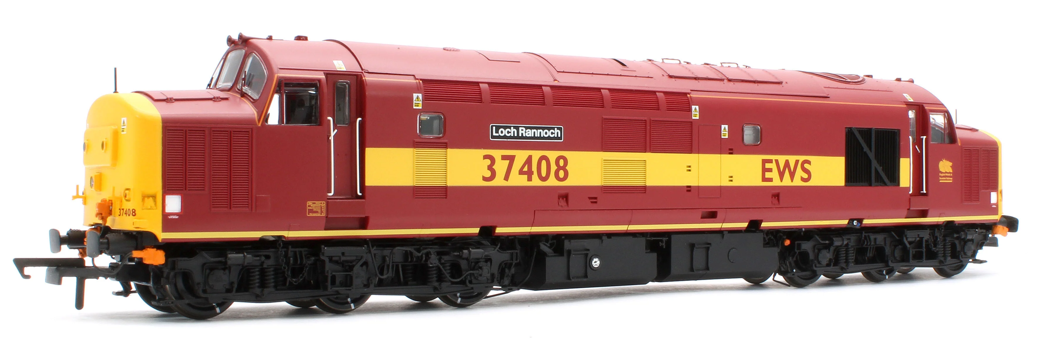 ACC3151 Class 37 Loch Rannoch EWS Maroon & Gold 37408 Diesel Locomotive - Image 4