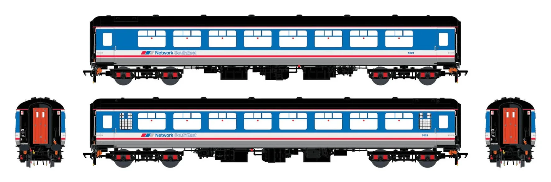 ACC3239 BR Mk.2c (large toilet window) TSO 5523 Network SouthEast