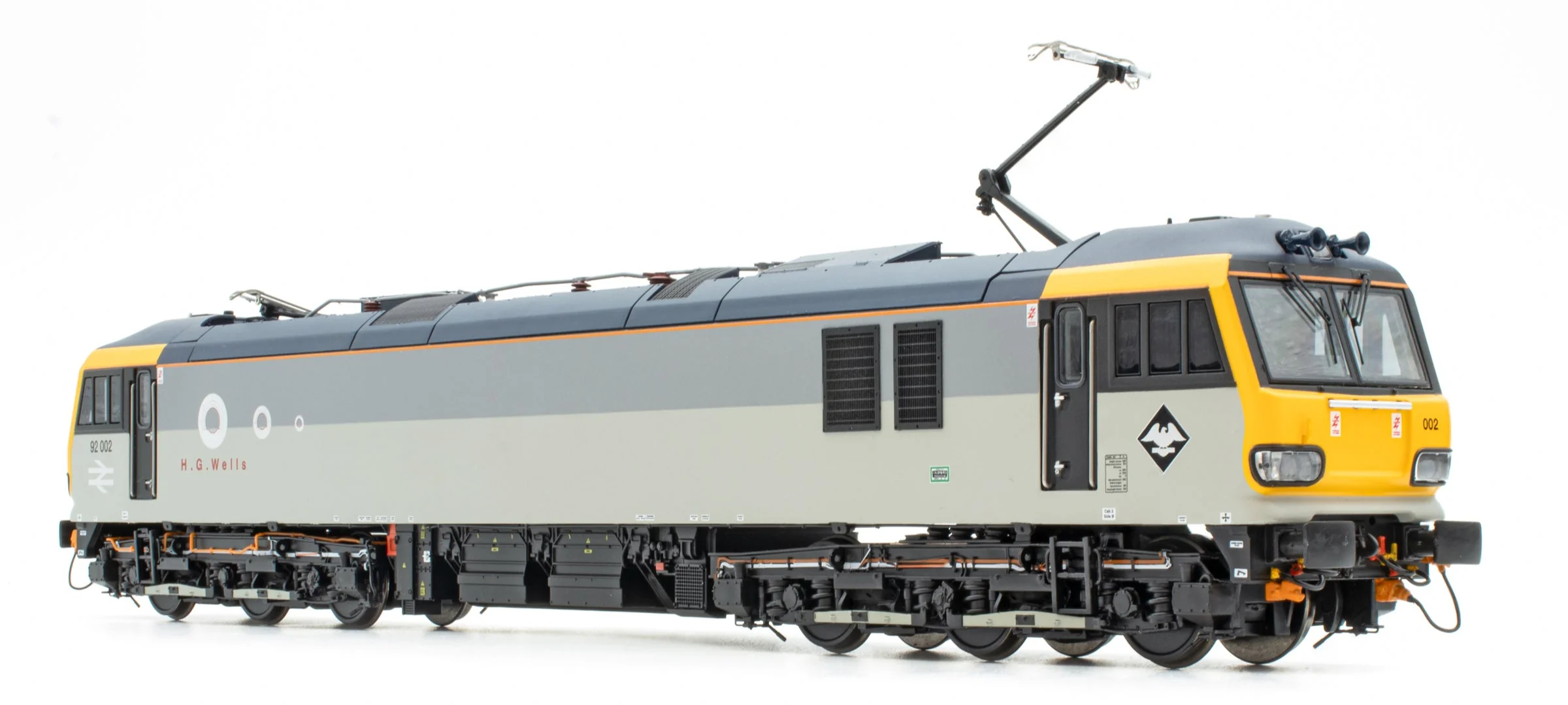 ACC3279-SIL Class 92 Railfreight Grey No.92002 'H. G. Wells' Electric Locomotive - DCC Fitted - Image 2