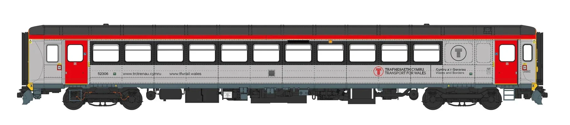 ACC3506-DCC Class 153 Single Car DMU 153906 Transport for Wales Grey/Red - DCC Sound