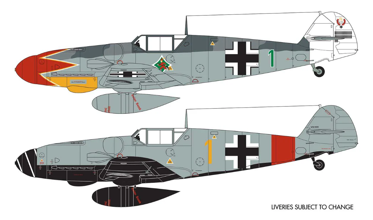 A02029B Messerschmitt Bf109G-6 Model Kit - Image 2