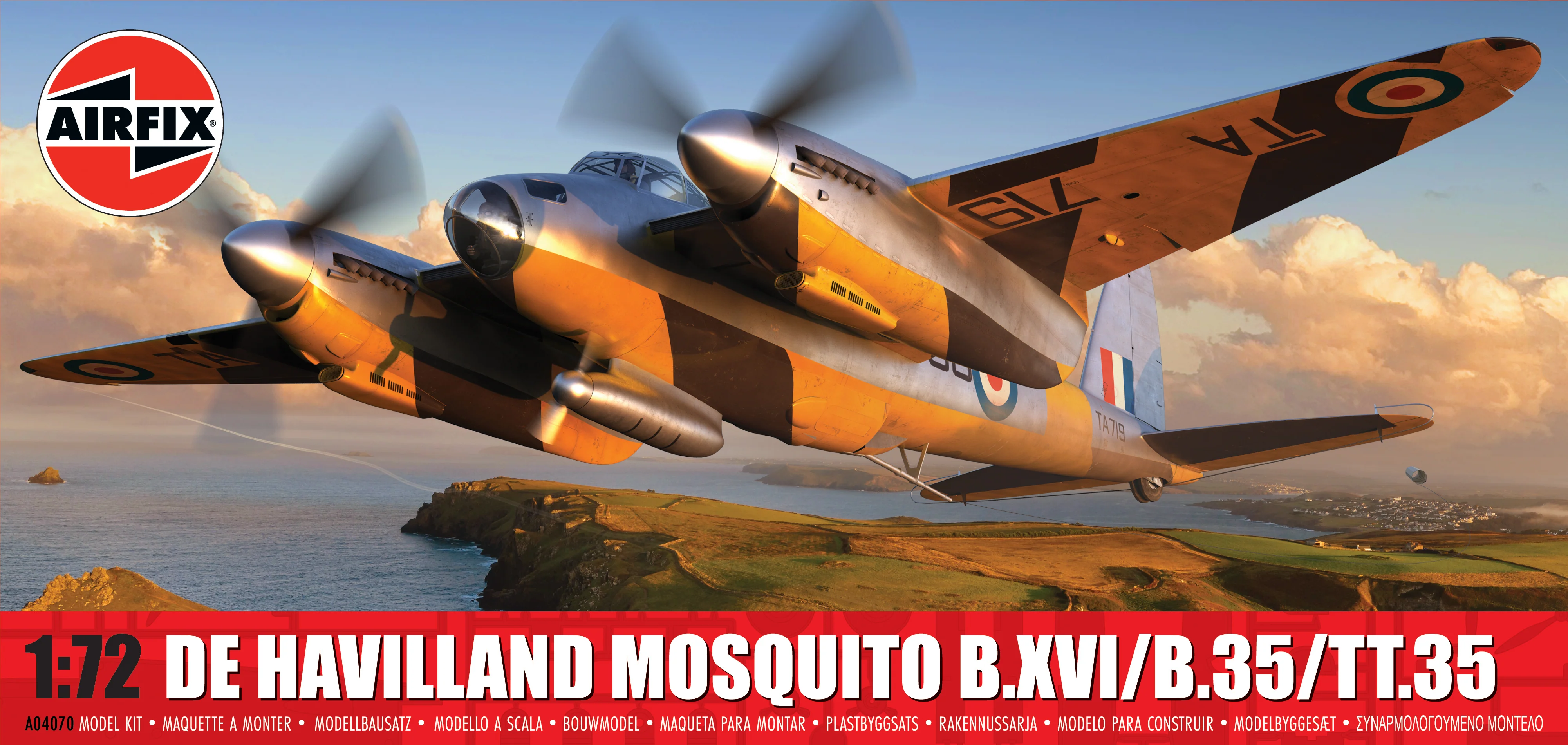 A04070 de Havilland Mosquito B.XVI/B.35/TT.35 Model Kit