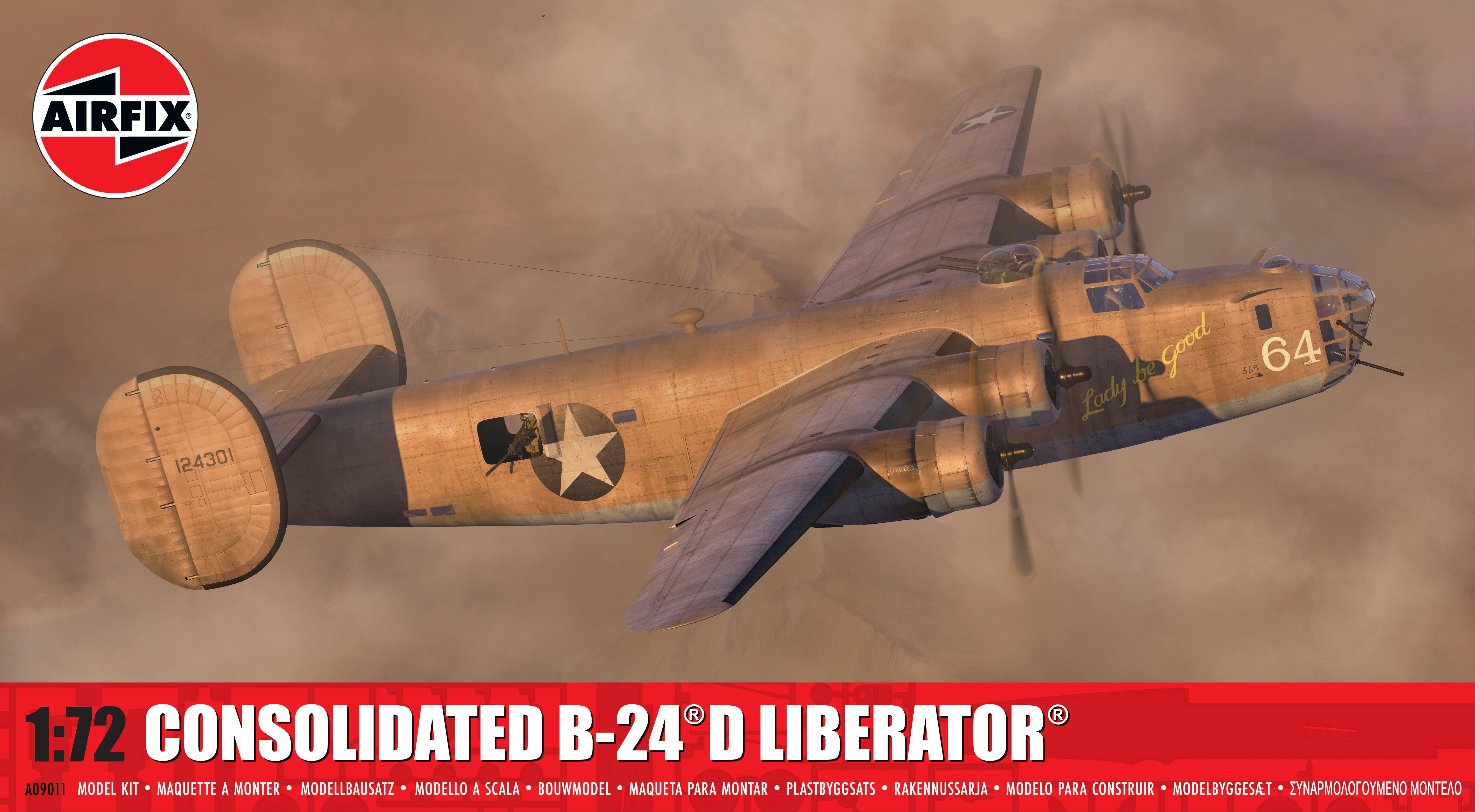 A09011 Consolidated B-24D Liberator Model Kit - Image 8