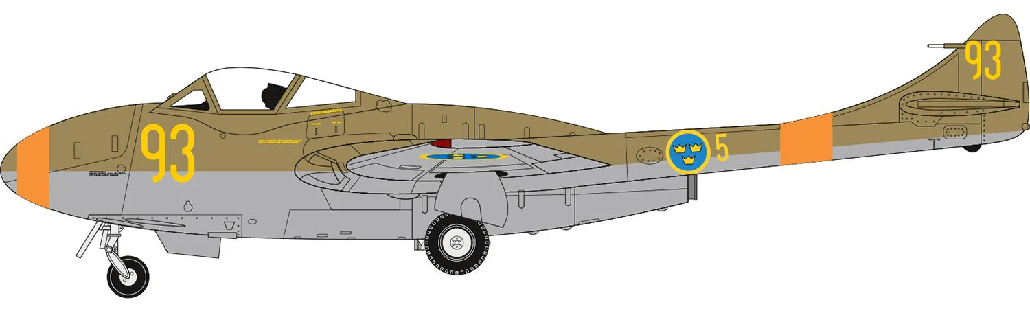 A40004 Swedish Air Force 100th Anniversary Set Model Kit - Image 6