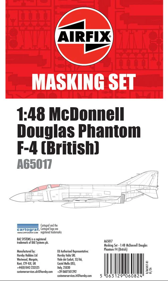 A65017 Masking Set - McDonnell Douglas Phantom F-4 (British)
