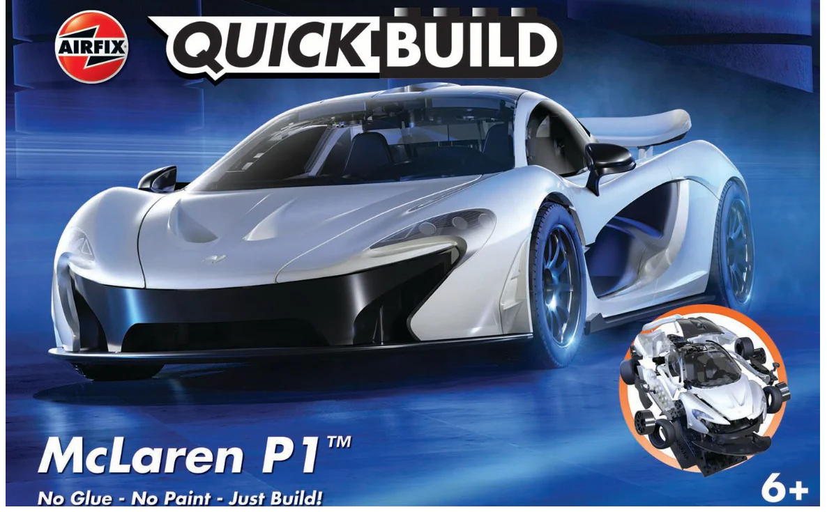 J6028 QUICKBUILD McLaren P1 - White Model Kit