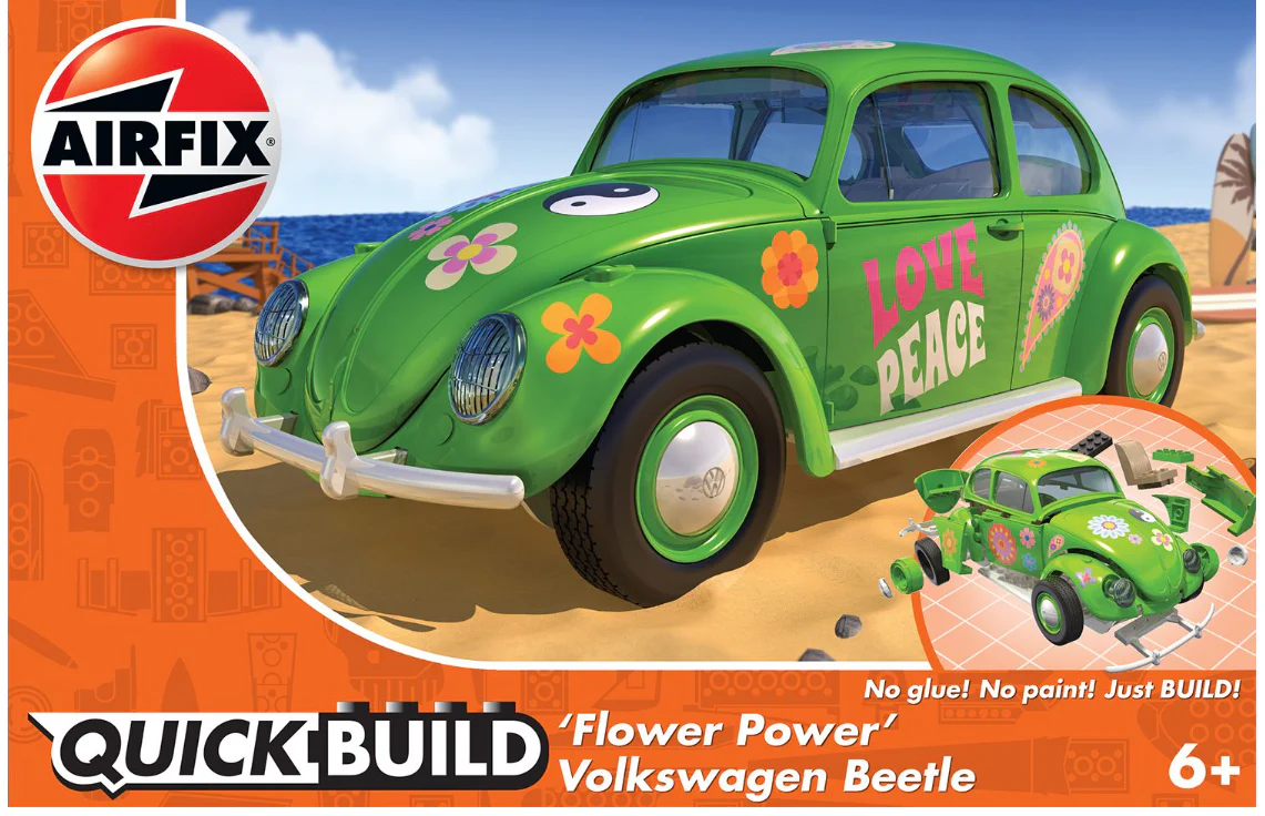 J6031 QUICKBUILD VW Beetle 'Flower Power' Model Kit
