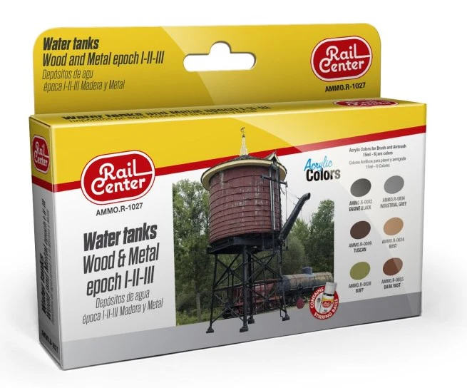 MIGR1027 Rail Center - Water tanks Wood & Metal epoch I-II-III