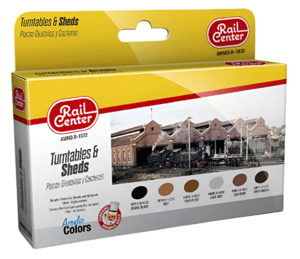 MIGR1032 Rail Center - Turntables and Sheds Set