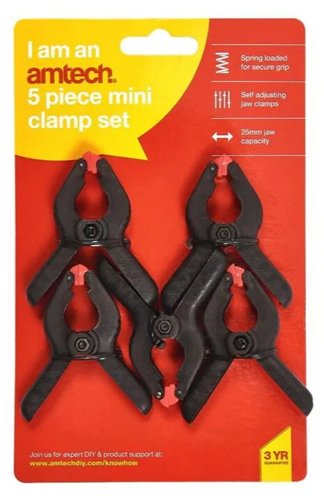 AM-S2970 5 Piece 50mm (2") plastic clamp set - Image 2