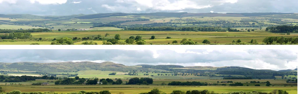 95215 Art Printers Hills & Dales OO Gauge 9" High Backscene