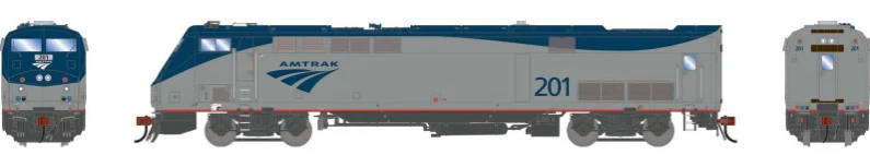 ATHG-1699 HO P42DC Locomotive With DCC & Sound, AMTK Phase V #201