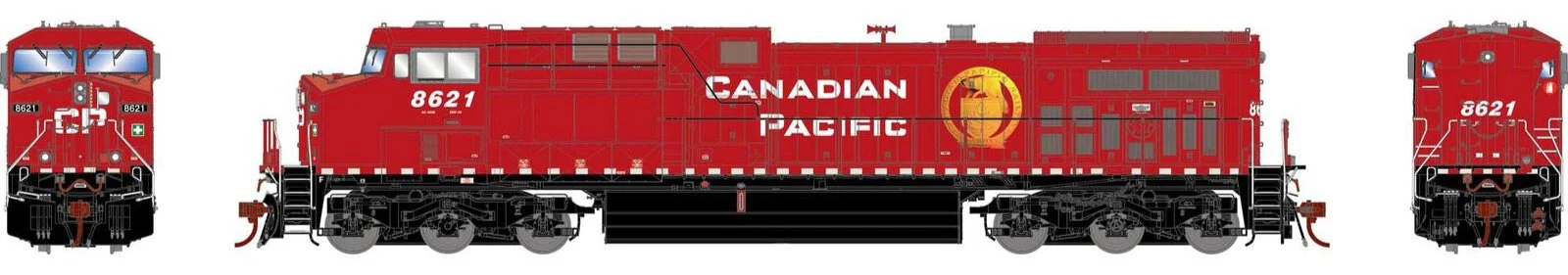 ATHG2063 HO GEN AC4400CW Locomotive w/DCC & SOUND, CP #8621