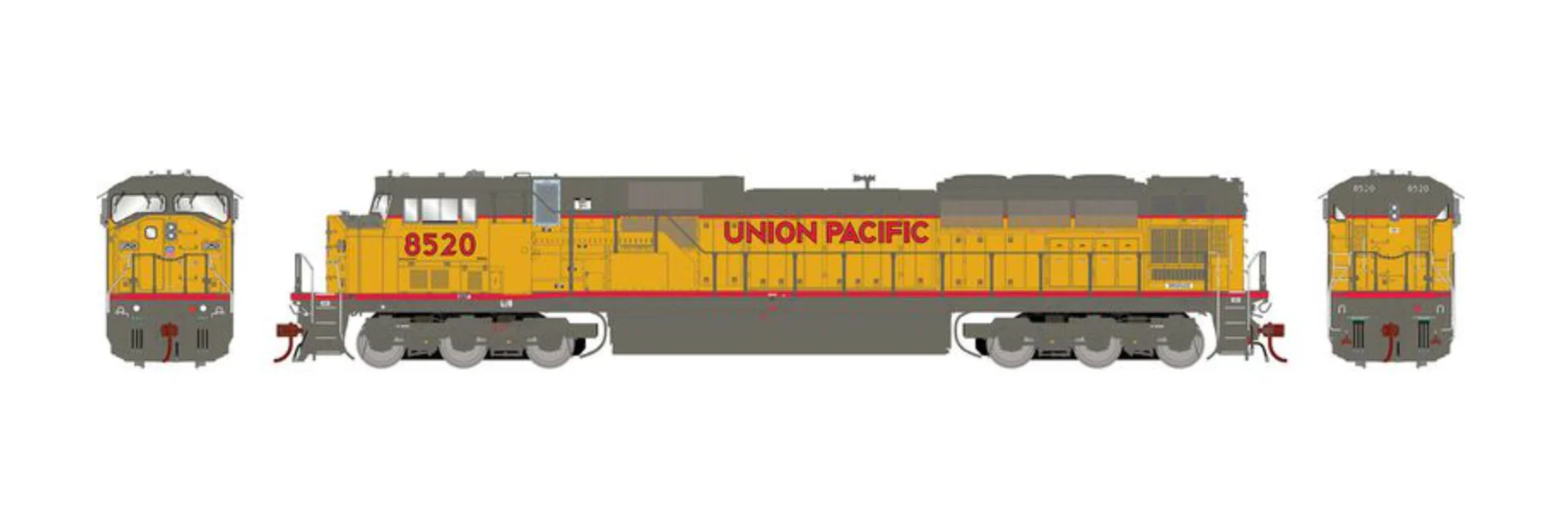 ATHG27323 Union Pacific UP G2 SD90MAC-H Phase I Diesel Locomotive #8520 with DCC Sound