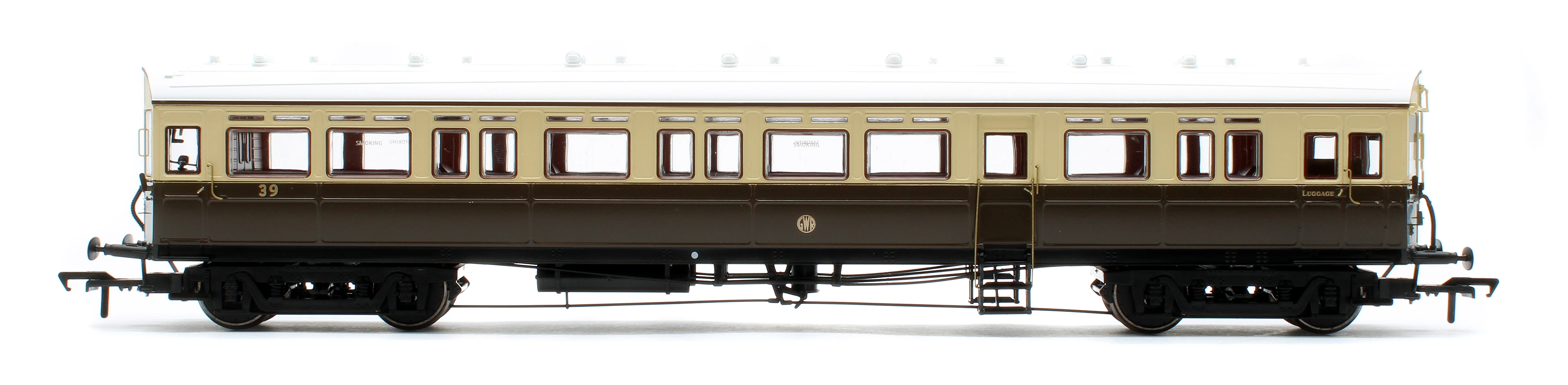 4P-004-004S Autocoach GWR Shirt Button 39 Chocolate & Cream - DCC Sound - Image 3