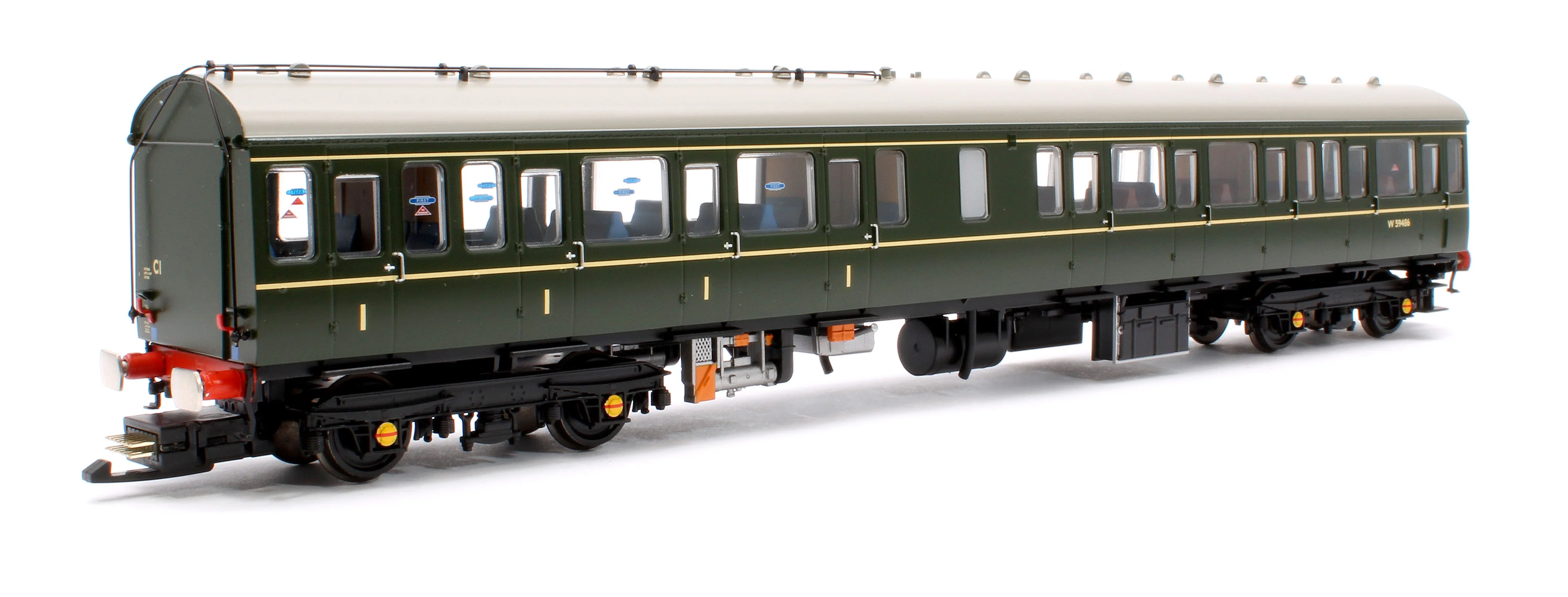 35-503SF Class 117 3-Car DMU R334 BR Green (Small Yellow Panels) - DCC Sound - Image 2