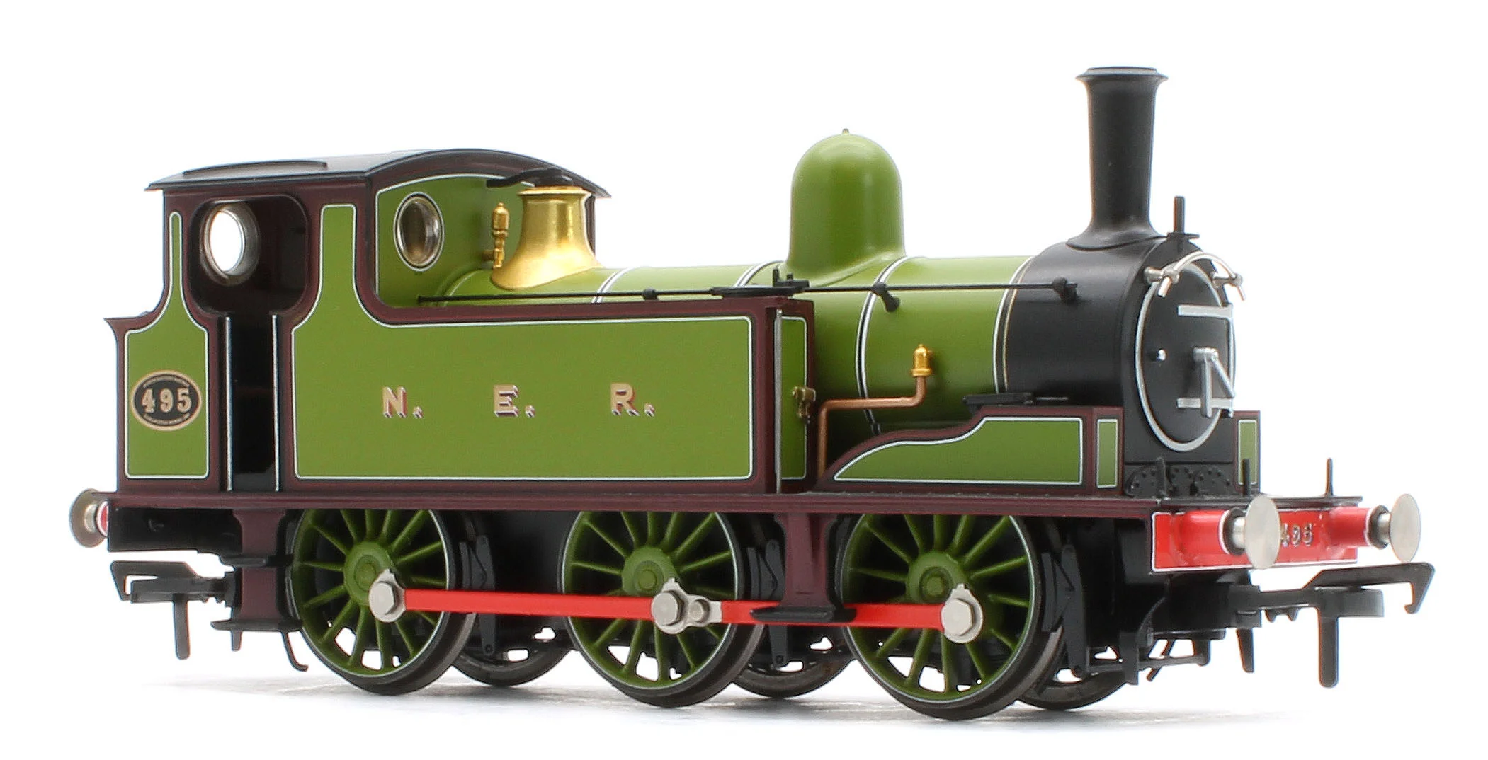 31-065 NER E (J71) 495 NER Lined Green & Maroon Steam Tank Locomotive - Image 6