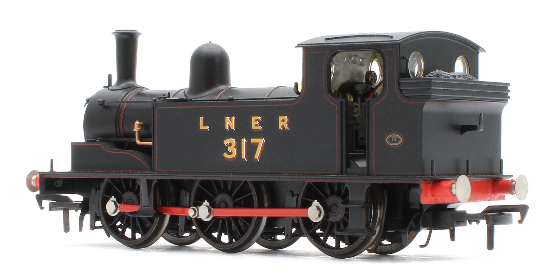 31-066 NER E (J71) 317 LNER Lined Black Steam Tank Locomotive - Image 3