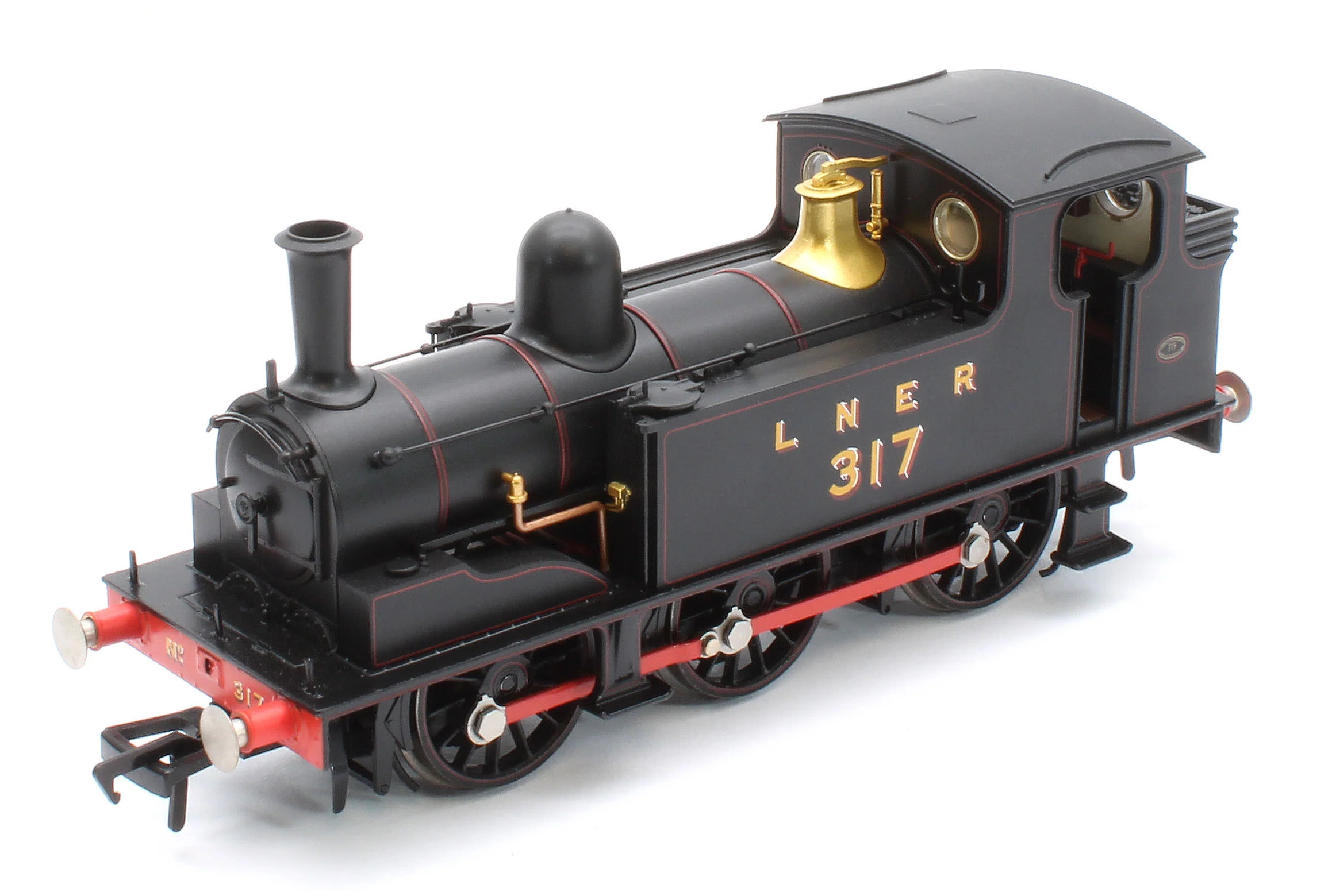 31-066SF NER E (J71) 317 LNER Lined Black Steam Tank Locomotive - DCC Sound - Image 11