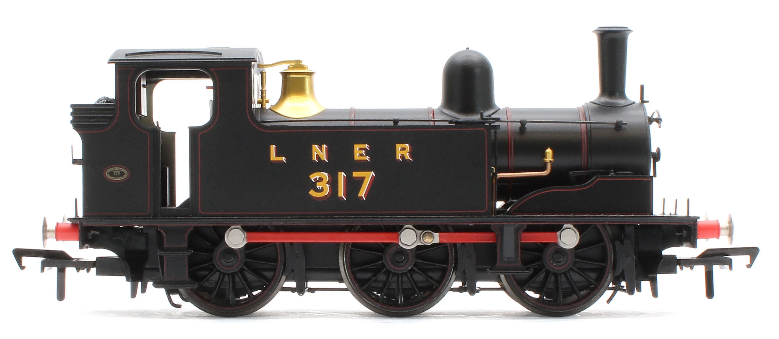 31-066SF NER E (J71) 317 LNER Lined Black Steam Tank Locomotive - DCC Sound - Image 5