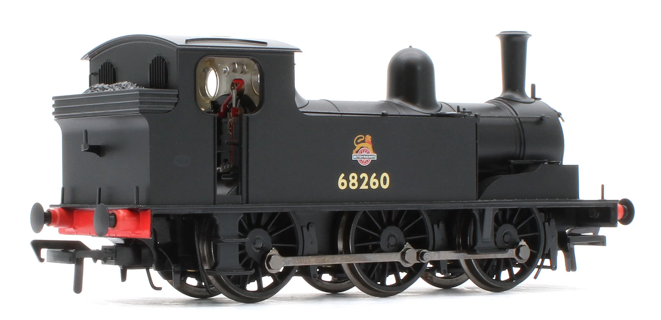 31-069SF NER E (J71) 68260 BR Black (Early Emblem) Steam Tank Locomotive - DCC Sound - Image 4