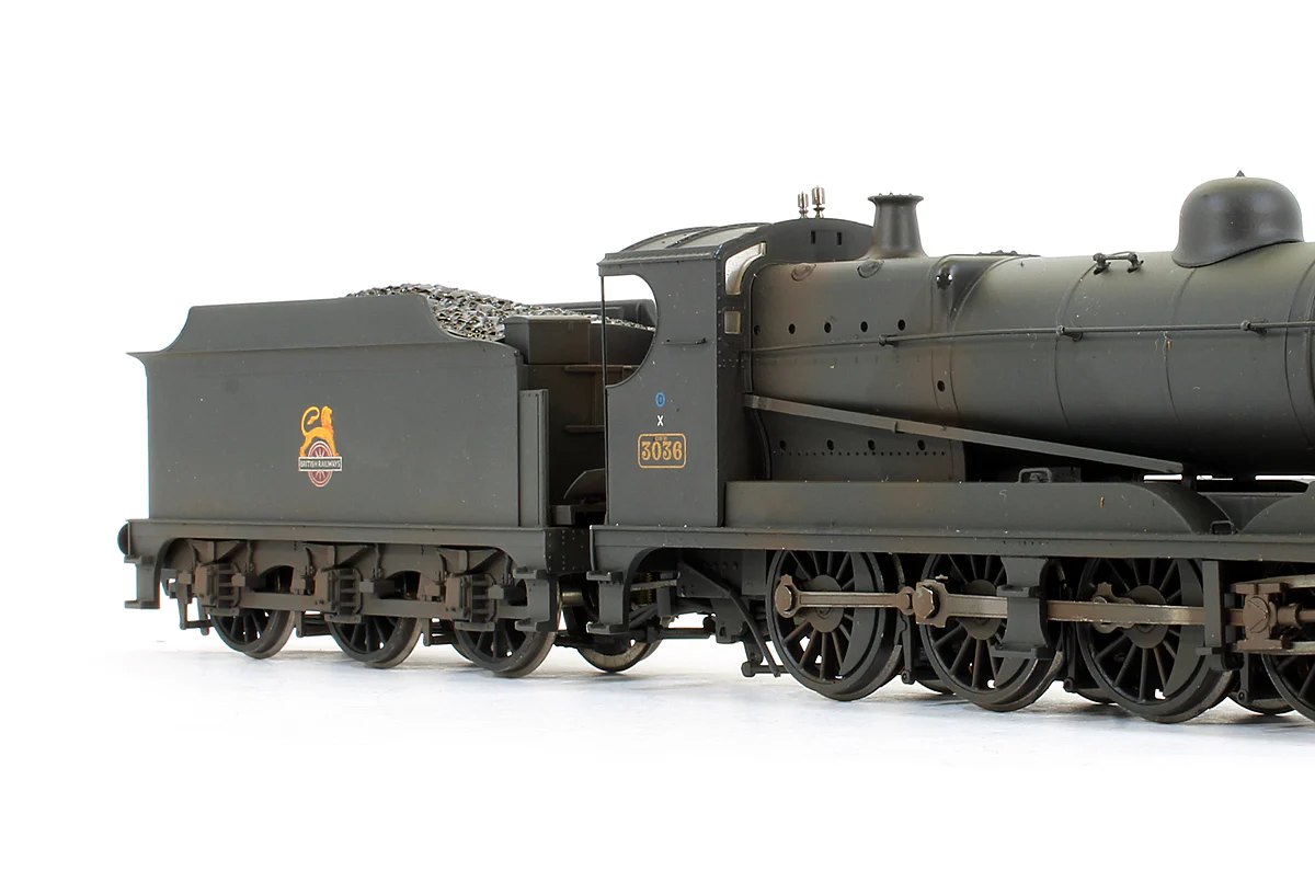 31-128 Pre-Owned 3000 Class Rod 3036 BR Black Early Emblem Steam Locomotive (Weathered) - DCC Fitted - Image 3