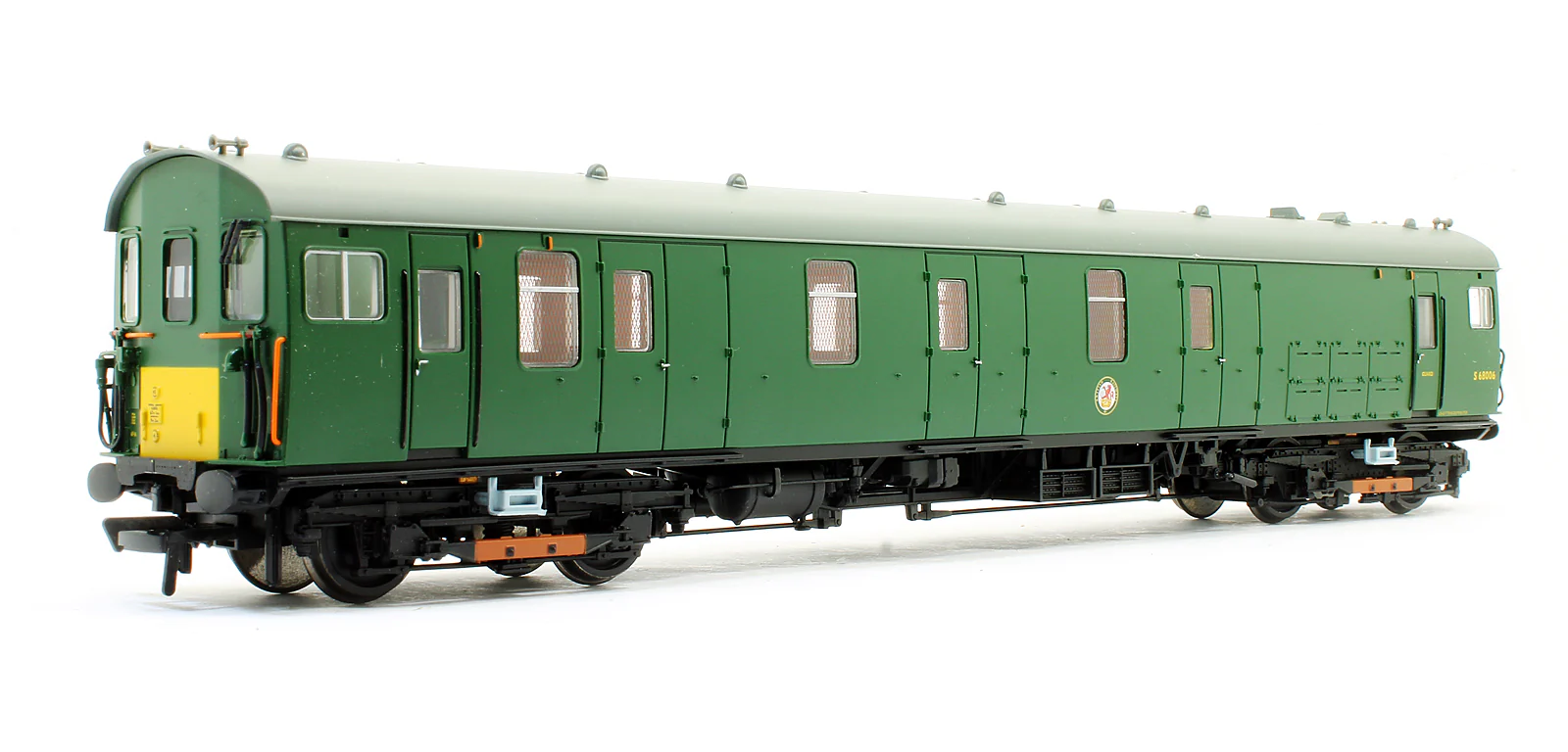 31-266 Motor Luggage Van Late SR Multiple Unit Green With Yellow Warning Panel