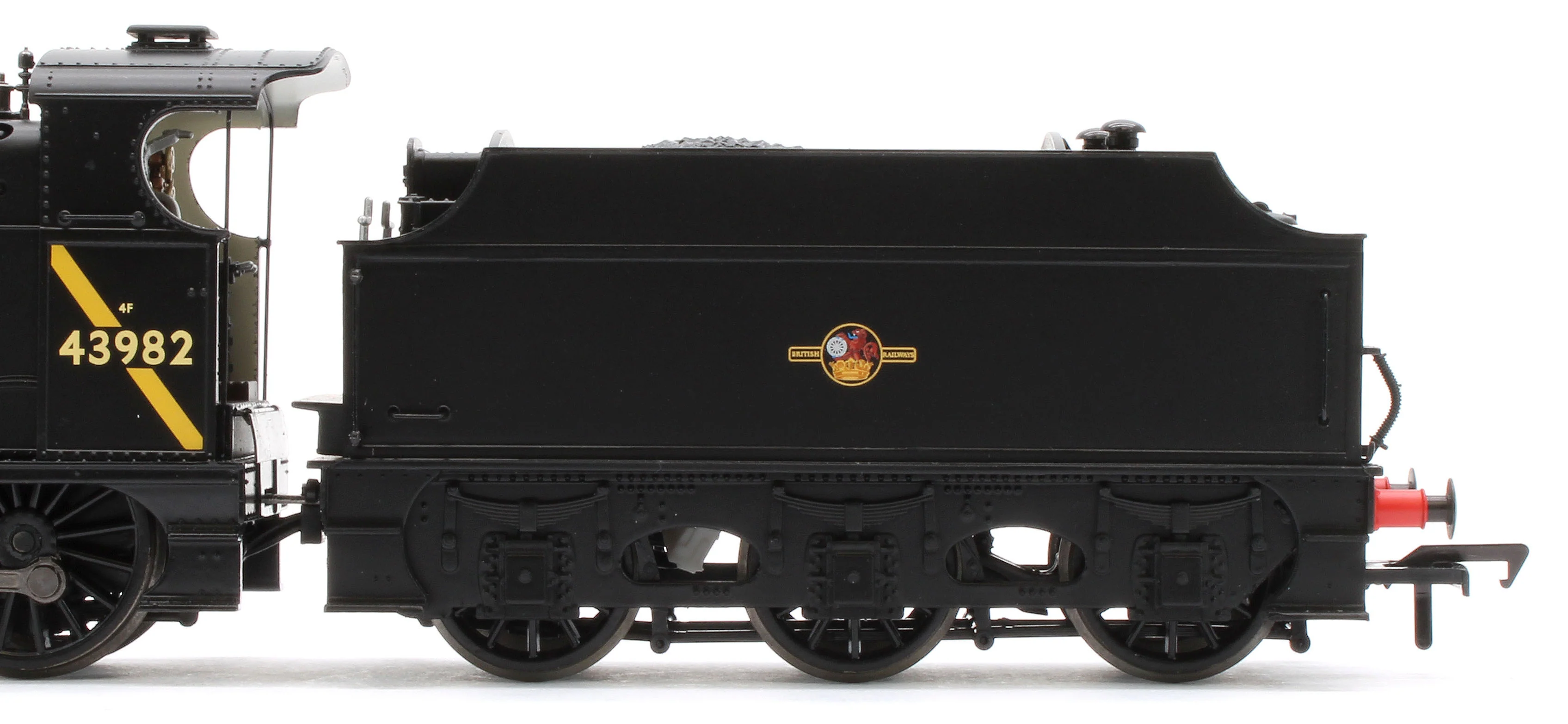 31-884A MR 3835 (4F) with Fowler Tender 43982 BR Black (Late Crest) Steam Locomotive - Image 10