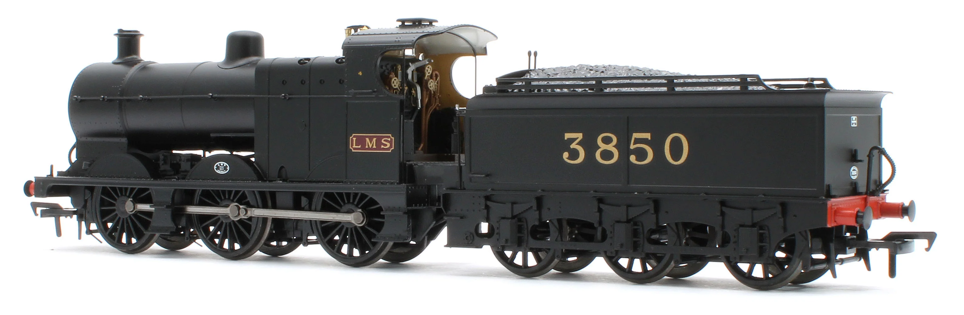31-885 MR 3835 (4F) with Johnson-Deeley Tender 3850 LMS Black (MR Numerals) Steam Locomotive - Image 3